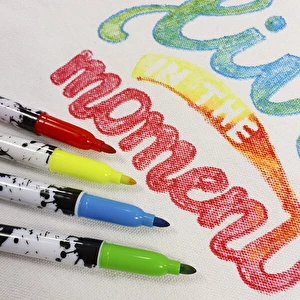 Markery do tkanin i obuwia 5kolorów Kidea