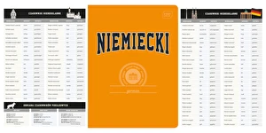 Zeszyt tematyczny A5 60k Hybrid w kratkę Niemiecki