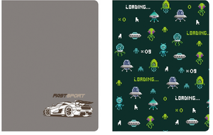 Zeszyt A5 16 kartkowy kratka # mix Interdruk bas boys