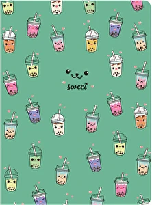 Zeszyt A5 32k 3linia kolor mix Interdruk bas girls