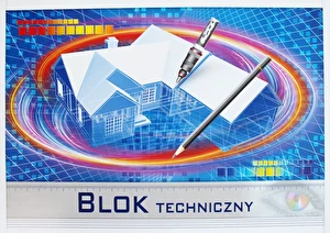 Blok techniczny A3 biały 170g 10k 900372