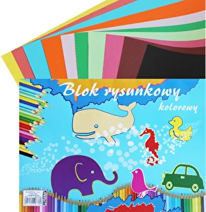Blok rysunkowy A3 20 kartek kolorowych