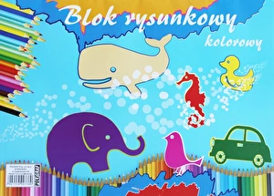 Blok rysunkowy A3 20 kartek kolorowych