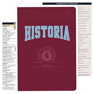 Zeszyt tematyczny A5 60k Hybrid w kratkę Historia