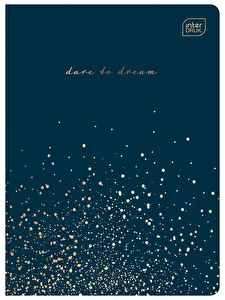 Zeszyt A5 80k kratka INTERDRUK Metalic Gold