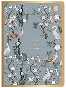 Zeszyt A5 80k kratka INTERDRUK Metalic Gold