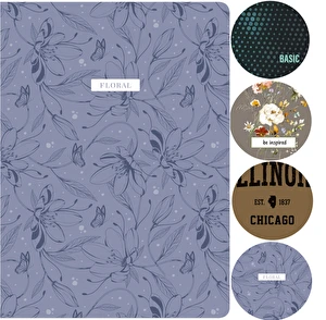 Zeszyt A5 96k linia mix Interdruk bas