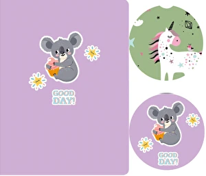 Zeszyt A5 16 kartkowy kratka # mix Interdruk bas girls