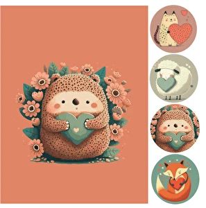 Zeszyt A5 32k linia dwukolorowa Heart z lakierem Unipap