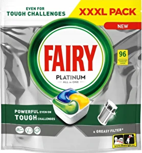 FAIRY Tabletki do zmywarki Platinum 96 szt Kapsułki Lemon