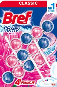 Bref Power Aktiv zawieszka kostka do WC Flower 3x50g