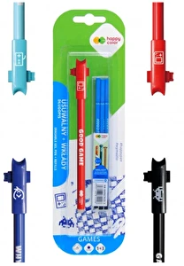 Długopis wymazywalny 0,5 mm Games + 3 wkłady niebieski