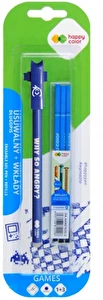 Długopis wymazywalny 0,5 mm Games + 3 wkłady niebieski