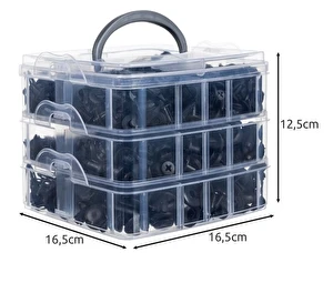 Spinki do auta Zestaw Spinek Samochodowych Ściągacz Wyjmaki 626 el XTROBB