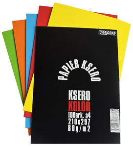 Papier ksero A4 80g kolorowy intensywny mix. 100szt