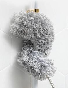 Szczotka Teleskopowa do Kurzu Miotełka z dwoma nakładkami 2w1 Szara