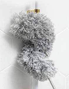 Szczotka Teleskopowa do Kurzu Miotełka z dwoma nakładkami 2w1 Szara