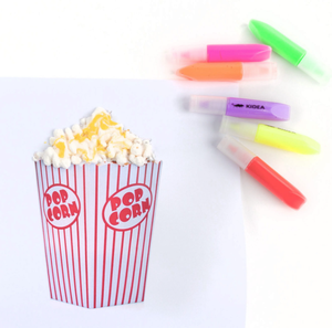 Flamastry Pisaki Magiczne Żelowe Projekt 3D Efekt POPCORNU
