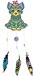 Łapacz Snów marzeń Świecący w ciemności Zestaw kreatywny dla dzieci MYSTIC