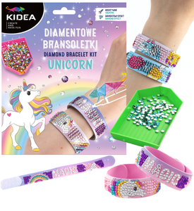 Diamentowe bransoletki Diamentowy haft Mozaika UNICORN Kidea