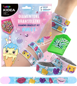 Diamentowe bransoletki Diamentowy haft Mozaika SWEET Kidea