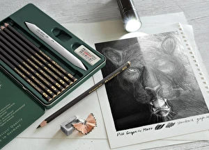 Ołówki artystyczne Faber-Castell Pitt Graphite Matt + akcesoria 8 szt.