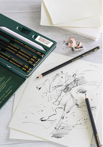 Ołówki artystyczne Faber-Castell Pitt Graphite Matt + akcesoria 8 szt.