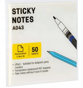 Karteczki samoprzylepne Deli A043 76x76 przeźroczyste