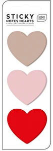 Karteczki samoprzylepne Serca 3 kolory