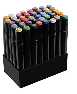 Markery dwustronne alkoholowe + torba MAALEO Zestaw 40 szt.