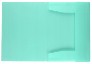 Teczka z gumką A4 PP pastel zielony