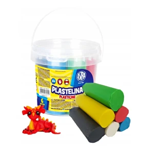 Plastelina w wiaderku 6 kolorów JUMBO