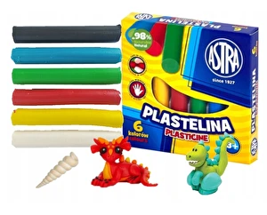 Plastelina ASTRA 6 kolorowa