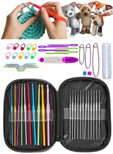 Zestaw szydełek do szydełkowania 50 elementów Etui