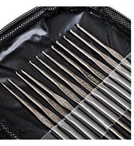 Zestaw szydełek do szydełkowania 50 elementów Etui