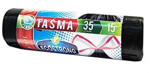 Worki na śmieci 35L 15 szt czarne z taśmą ecostrong