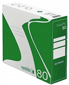 Pudło archiwizacyjne system 80mm zielone Vaupe