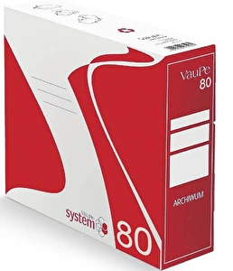Pudło archiwizacyjne system 80mm czerwone Vaupe