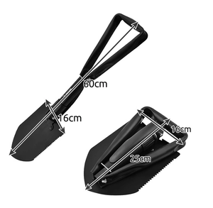 Saperka Składana wojskowa Łopata Survival Kilof Szpadel Czarny