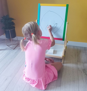 Tablica obrotowa Magnetyczna Kredowa dwustronna drewniana