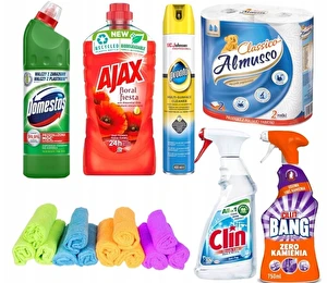 Zestaw Lśniący Dom Środki czystości do sprzątania domu