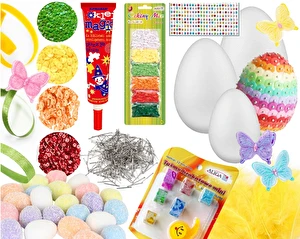 Zestaw kreatywny dla dzieci Wielkanocne Jajko ZRÓB TO SAM zajączek