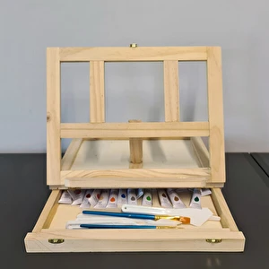 Zestaw Plastyczny do malowania Farby Sztaluga Walizka dla dzieci