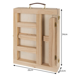 Zestaw Plastyczny do malowania Farby Sztaluga Walizka dla dzieci