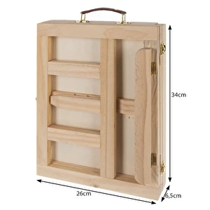 Zestaw Plastyczny do malowania Farby Sztaluga Walizka dla dzieci