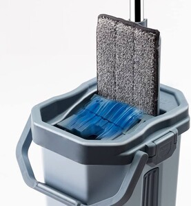 TENZI MOP płaski z wyciskaczem Mop z wiadrem dwukomorowym