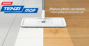 TENZI MOP płaski z wyciskaczem Mop z wiadrem dwukomorowym