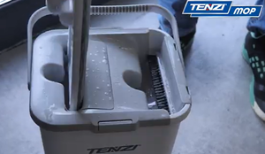 TENZI MOP płaski z wyciskaczem Mop z wiadrem dwukomorowym