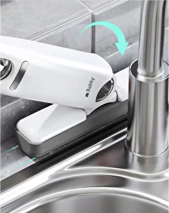 Mop Mini Płaski z Wyciskaczem do Mycia Okien Półek Przenośny + 2 Nakładki