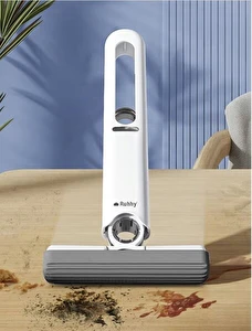 Mop Mini Płaski z Wyciskaczem do Mycia Okien Półek Przenośny + 2 Nakładki